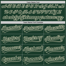 Load image into Gallery viewer, Custom Green Cream 3D Pattern Design Curve Lines Authentic Baseball Jersey