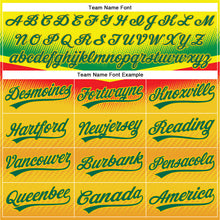 Charger l'image dans la galerie, Custom Yellow Kelly Green 3D Pattern Design Abstract Vibe Dots Authentic Baseball Jersey