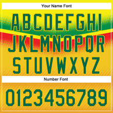 Charger l'image dans la galerie, Custom Yellow Kelly Green 3D Pattern Design Abstract Vibe Dots Authentic Baseball Jersey