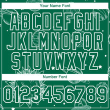 Load image into Gallery viewer, Custom Kelly Green White 3D Pattern Design Planets Authentic Baseball Jersey