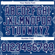 Load image into Gallery viewer, Custom Royal White 3D Pattern Design Planets Authentic Baseball Jersey