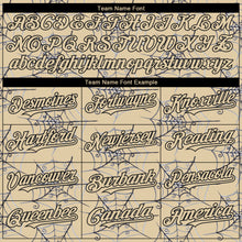 Charger l'image dans la galerie, Custom Cream Black 3D Pattern Design Spider Web Authentic Baseball Jersey