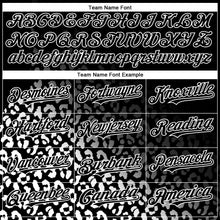Load image into Gallery viewer, Custom Black White 3D Pattern Design Leopard Print Fade Fashion Authentic Baseball Jersey