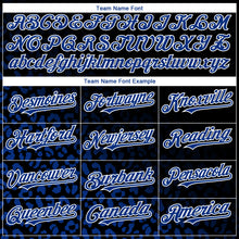 Загрузить изображение в средство просмотра галереи, Custom Black Royal-White 3D Pattern Design Leopard Print Fade Fashion Authentic Baseball Jersey