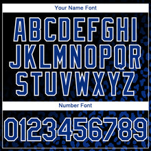 Загрузить изображение в средство просмотра галереи, Custom Black Royal-White 3D Pattern Design Leopard Print Fade Fashion Authentic Baseball Jersey