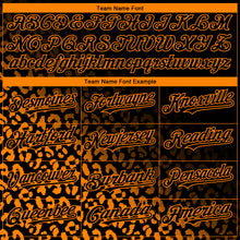 Charger l'image dans la galerie, Custom Black Bay Orange 3D Pattern Design Leopard Print Fade Fashion Authentic Baseball Jersey