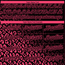Charger l'image dans la galerie, Custom Black Neon Pink 3D Pattern Design Leopard Print Fade Fashion Authentic Baseball Jersey