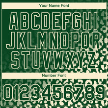 Charger l'image dans la galerie, Custom Green Cream 3D Pattern Design Leopard Print Fade Fashion Authentic Baseball Jersey