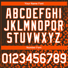 Laden Sie das Bild in den Galerie-Viewer, Custom Brown White-Orange 3D Pattern Design Leopard Print Fade Fashion Authentic Baseball Jersey