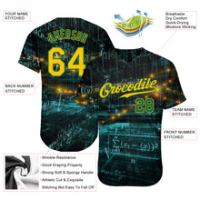 Загрузить изображение в средство просмотра галереи, Custom 3D Pattern Design Math Authentic Baseball Jersey