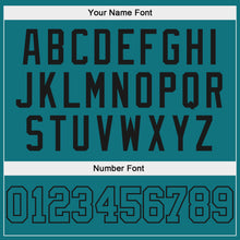 Загрузить изображение в средство просмотра галереи, Custom Teal Teal-Black Authentic Baseball Jersey