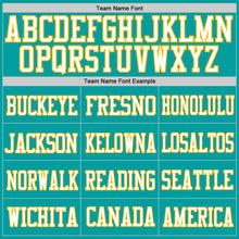 Загрузить изображение в средство просмотра галереи, Custom Aqua White-Purple Mesh Authentic Football Jersey