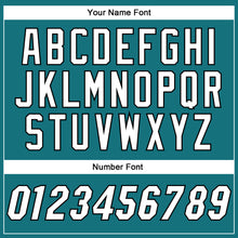 Laden Sie das Bild in den Galerie-Viewer, Custom Teal White-Black Authentic Baseball Jersey