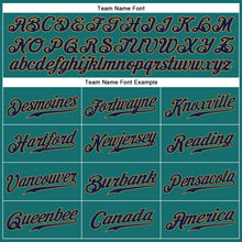 Загрузить изображение в средство просмотра галереи, Custom Aqua Navy-Old Gold Authentic Sleeveless Baseball Jersey