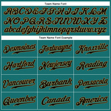 Загрузить изображение в средство просмотра галереи, Custom Aqua Black-Old Gold Authentic Sleeveless Baseball Jersey