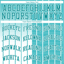 Laden Sie das Bild in den Galerie-Viewer, Custom Aqua Aqua-White Round Neck Sublimation Basketball Suit Jersey