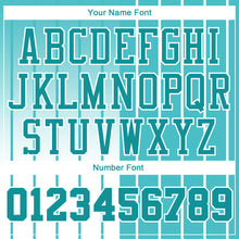 Laden Sie das Bild in den Galerie-Viewer, Custom Aqua Aqua-White Round Neck Sublimation Basketball Suit Jersey