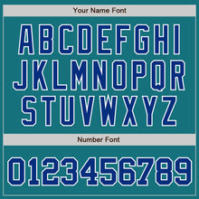 Загрузить изображение в средство просмотра галереи, Custom Teal Royal-White Authentic Baseball Jersey