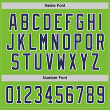 Загрузить изображение в средство просмотра галереи, Custom Neon Green Navy-White Hockey Jersey