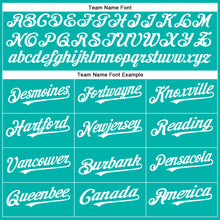 Загрузить изображение в средство просмотра галереи, Custom Aqua White Authentic Baseball Jersey