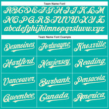 Load image into Gallery viewer, Custom Aqua Cream Authentic Baseball Jersey