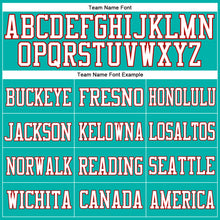 Загрузить изображение в средство просмотра галереи, Custom Aqua White-Red Mesh Authentic Football Jersey