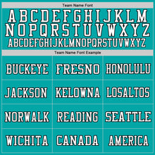 Загрузить изображение в средство просмотра галереи, Custom Aqua White-Black Mesh Authentic Football Jersey