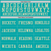 Load image into Gallery viewer, Custom Aqua Vintage USA Flag-City Cream Mesh Authentic Football Jersey