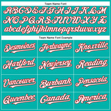 Загрузить изображение в средство просмотра галереи, Custom Aqua White-Red Authentic Baseball Jersey