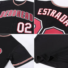 Загрузить изображение в средство просмотра галереи, Custom Black Crimson-City Cream Baseball Jersey