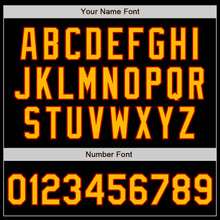 Загрузить изображение в средство просмотра галереи, Custom Black Gold-Red 3 Colors Arm Shapes Authentic Baseball Jersey