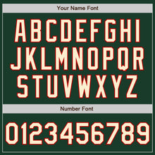 Charger l'image dans la galerie, Custom Green Cream-Red 3 Colors Arm Shapes Authentic Baseball Jersey