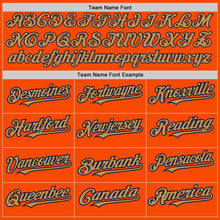 Загрузить изображение в средство просмотра галереи, Custom Orange Old Gold-Navy 3 Colors Arm Shapes Authentic Baseball Jersey