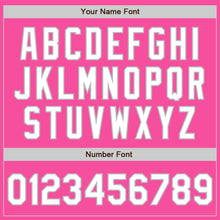 Загрузить изображение в средство просмотра галереи, Custom Pink White-Gray 3 Colors Arm Shapes Authentic Baseball Jersey