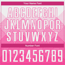 Загрузить изображение в средство просмотра галереи, Custom Pink White Round Neck Sublimation Basketball Suit Jersey