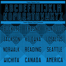 Загрузить изображение в средство просмотра галереи, Custom Blue Black Round Neck Sublimation Basketball Suit Jersey