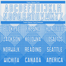 Загрузить изображение в средство просмотра галереи, Custom Powder Blue White Round Neck Sublimation Basketball Suit Jersey