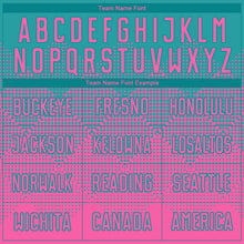 Load image into Gallery viewer, Custom Teal Pink Round Neck Sublimation Basketball Suit Jersey