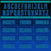 Load image into Gallery viewer, Custom Black Royal-Light Blue Round Neck Sublimation Basketball Suit Jersey