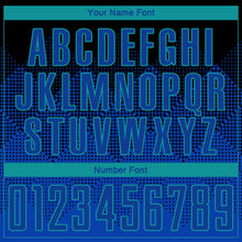 Load image into Gallery viewer, Custom Black Royal-Light Blue Round Neck Sublimation Basketball Suit Jersey