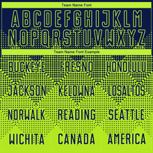 Загрузить изображение в средство просмотра галереи, Custom Neon Green Navy Round Neck Sublimation Basketball Suit Jersey