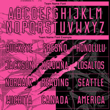 Загрузить изображение в средство просмотра галереи, Custom Graffiti Pattern Pink-Black Scratch Round Neck Sublimation Basketball Suit Jersey