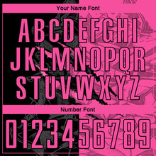 Загрузить изображение в средство просмотра галереи, Custom Graffiti Pattern Pink-Black Scratch Round Neck Sublimation Basketball Suit Jersey