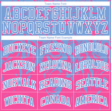 Загрузить изображение в средство просмотра галереи, Custom Light Blue Pink-White Round Neck Sublimation Basketball Suit Jersey