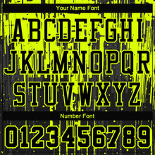 Load image into Gallery viewer, Custom Black Neon Green Round Neck Sublimation Basketball Suit Jersey