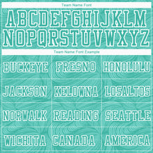 Загрузить изображение в средство просмотра галереи, Custom Aqua White Round Neck Sublimation Basketball Suit Jersey