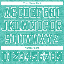 Загрузить изображение в средство просмотра галереи, Custom Aqua White Round Neck Sublimation Basketball Suit Jersey