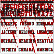 Load image into Gallery viewer, Custom White Red=Black Round Neck Sublimation Basketball Suit Jersey