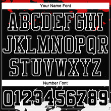 Laden Sie das Bild in den Galerie-Viewer, Custom Black Red-White Round Neck Sublimation Basketball Suit Jersey