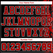 Laden Sie das Bild in den Galerie-Viewer, Custom Black Red-White Round Neck Sublimation Basketball Suit Jersey